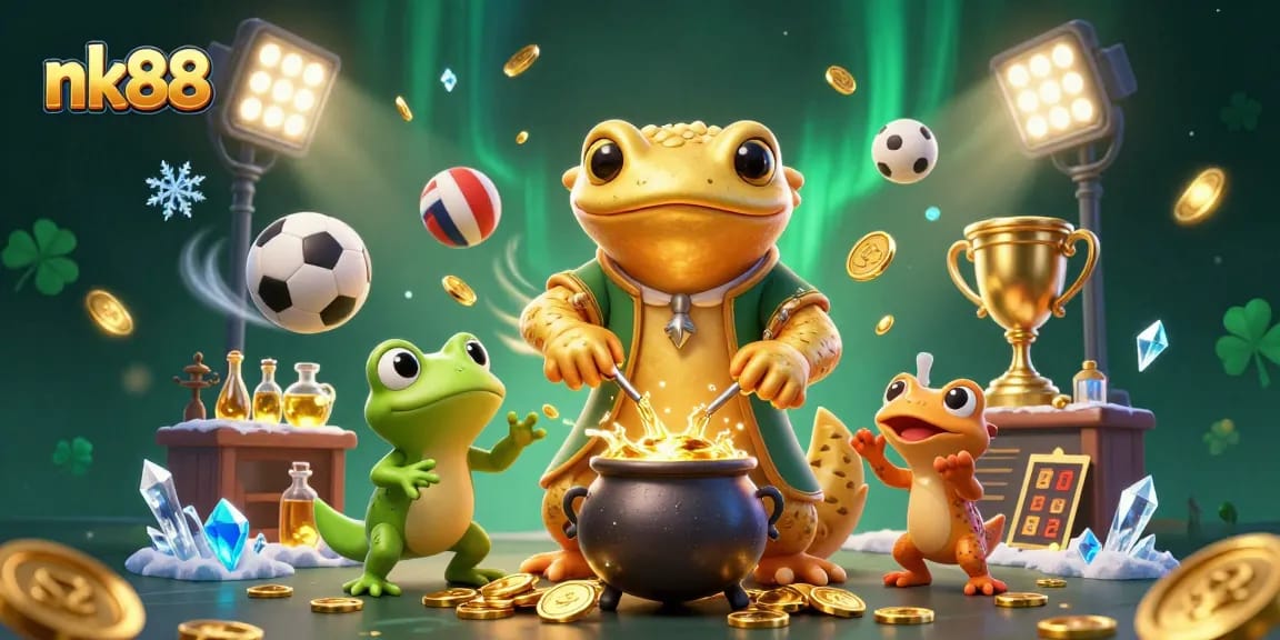 Experience nk88: a golden salmander alchemist creates riches in a vibrant casino scene