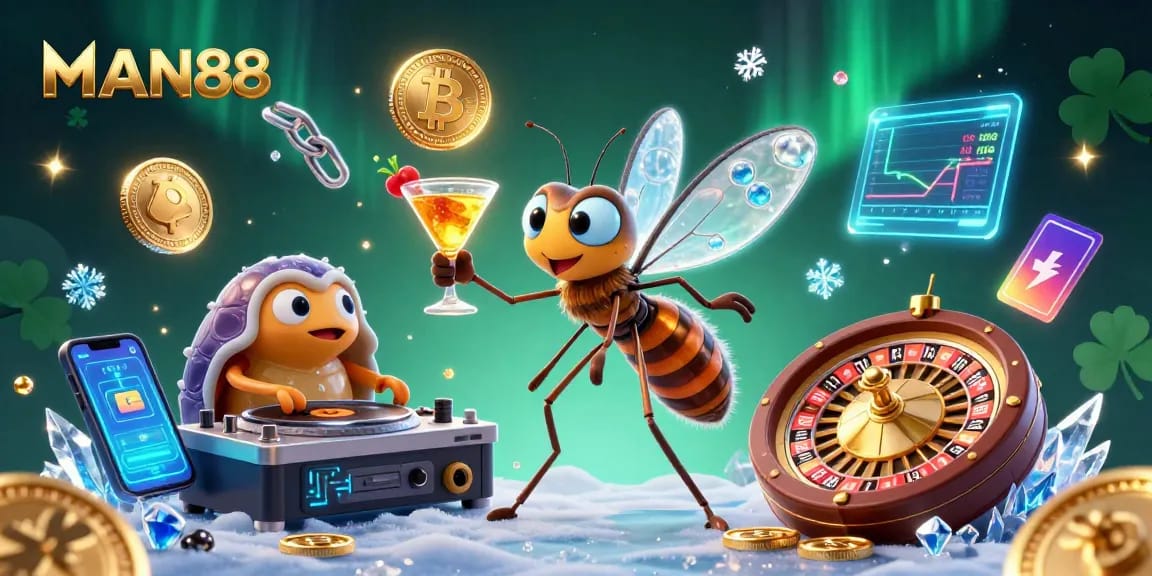 Engage with MAN88 and experience vibrant casino entertainment surrounded by crypto elements.