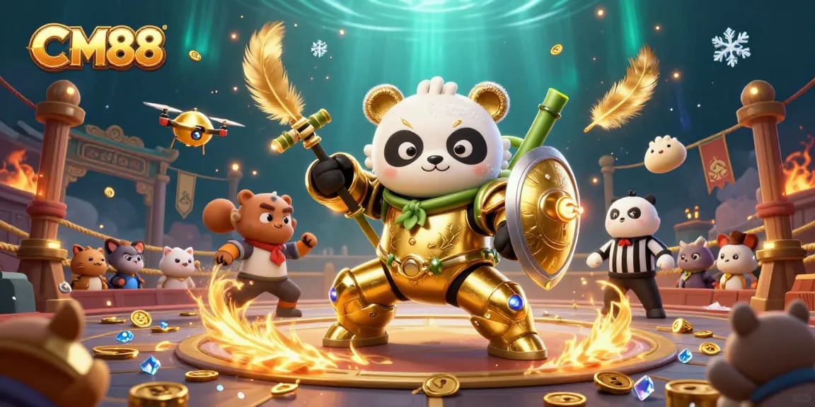 Play exciting games at CM88 with engaging visuals, celebrating wins amidst vibrant colors.
