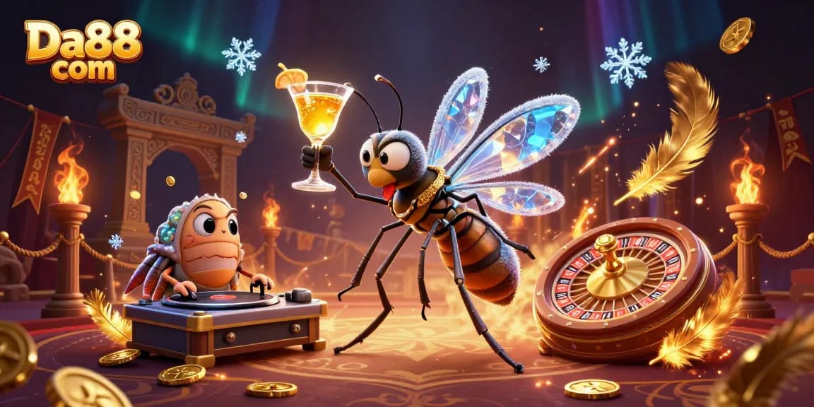 Experience the thrill of Da88 com with lively casino elements and characters in vibrant detail.