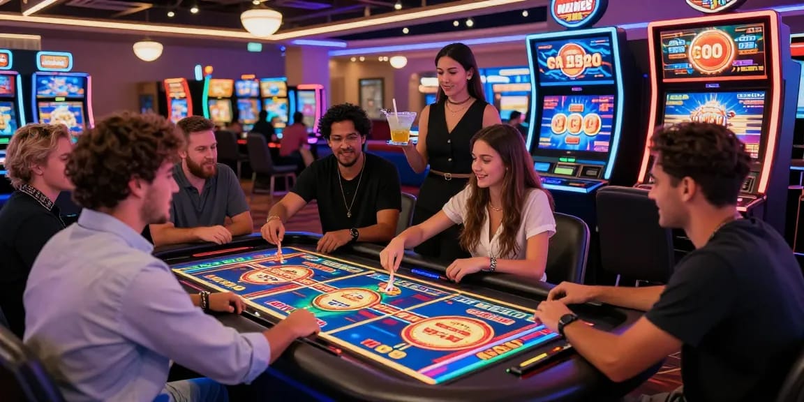 Celebrating vibrant gaming at credit card casinos featured on https://bhma.org.uk with players enjoying immersive experiences.