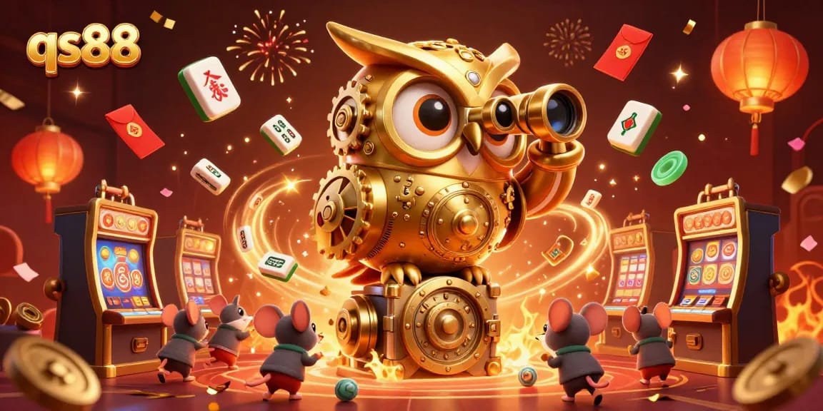 Engage in thrilling gameplay at qs88 with vibrant casino elements and characters.