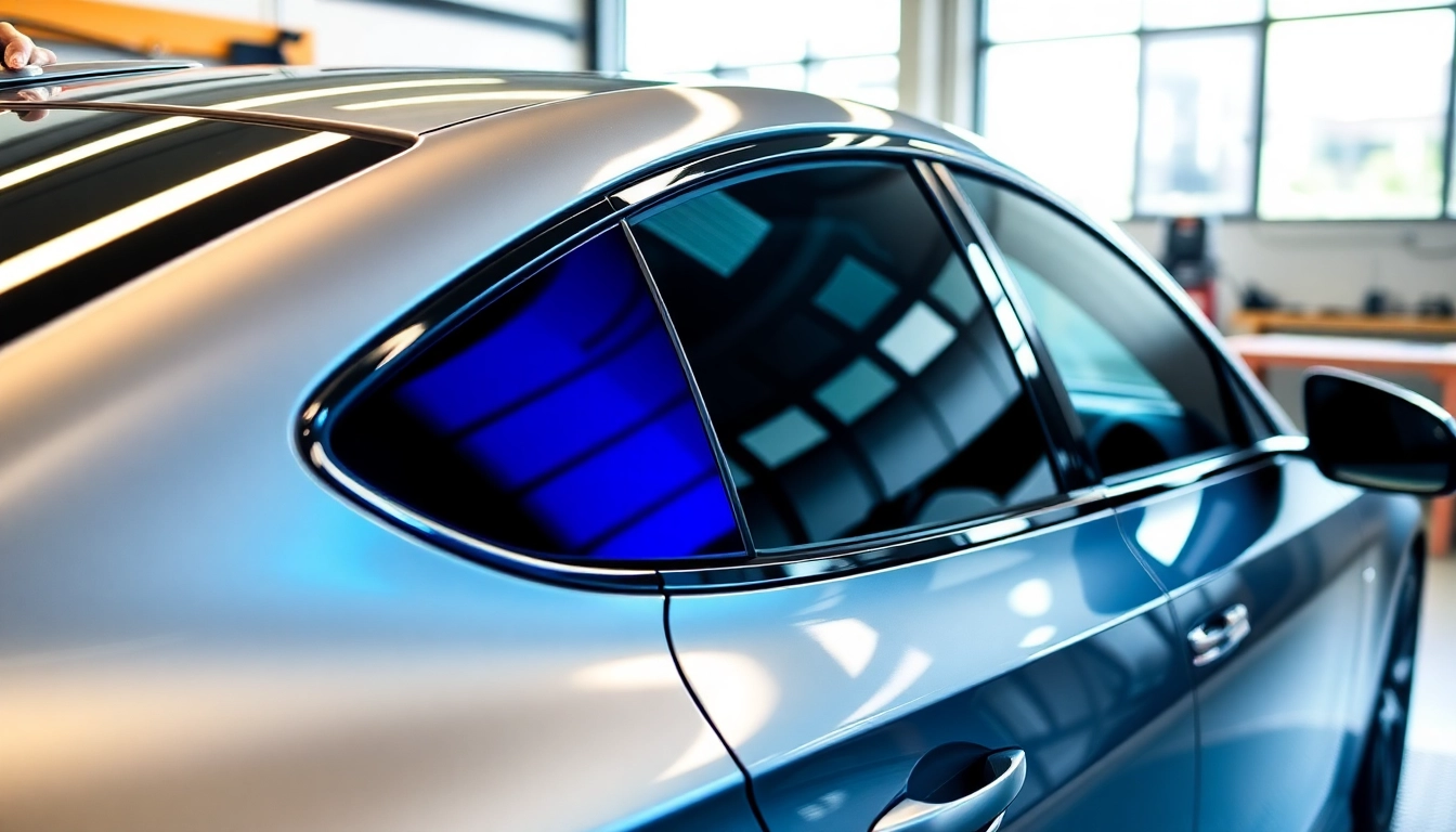 Enhance your vehicle's look with auto window tint near me at a professional garage.