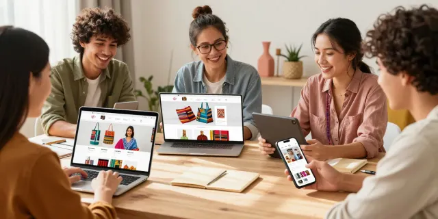 Online shopping with rokok88 showcasing local products in a vibrant home setting.