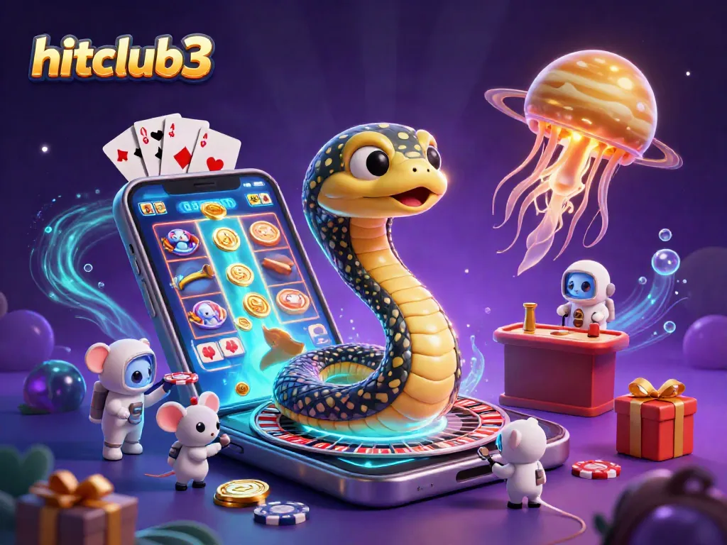 Experience the excitement of hitclub3 with vibrant casino activities, featuring colorful gaming elements.