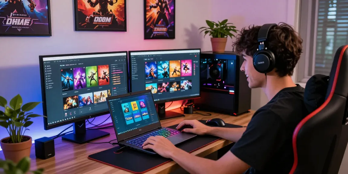 Play Sunwin in an energetic gaming setup with vibrant LED lights and engaging interfaces.