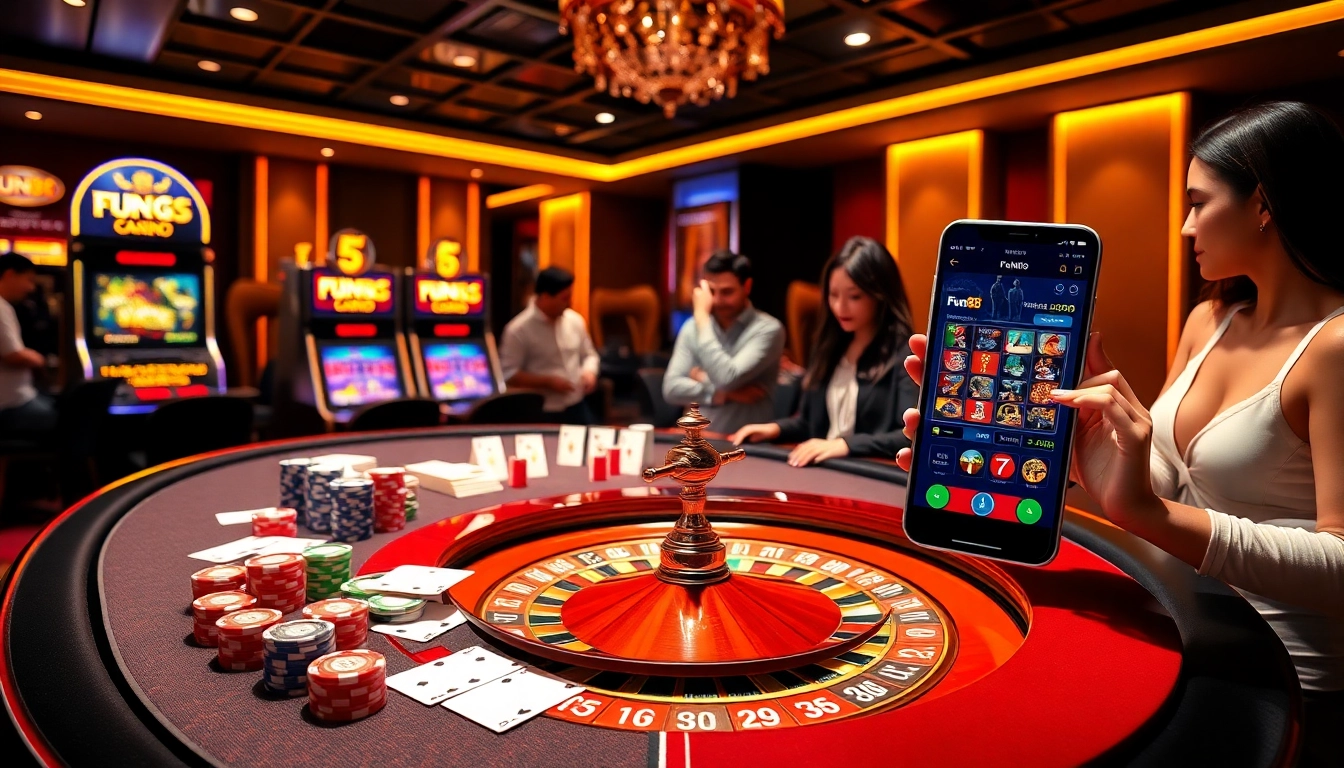 Experience the excitement of fun 88 at a luxurious casino table filled with engaging games and colorful chips.