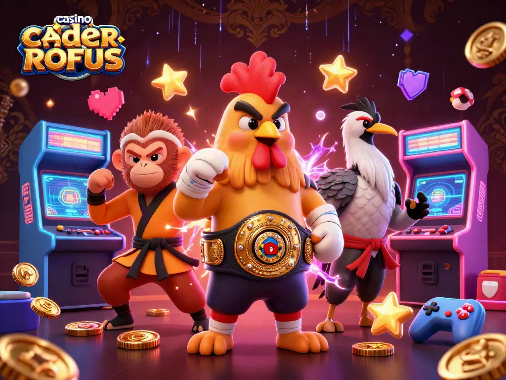 Experience thrilling gameplay at casino sider uden ROFUS with vibrant characters in an exciting 3D scene.