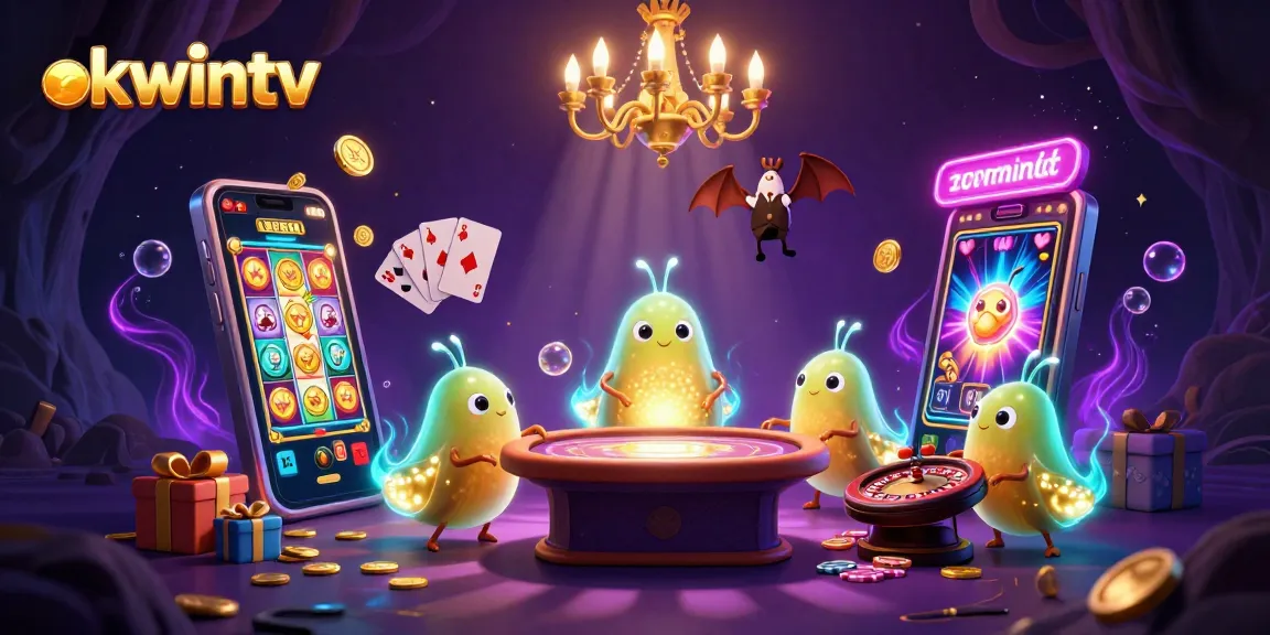 Experience thrilling gameplay on okwintv as glowworms illuminate a vibrant cave casino filled with exciting games.