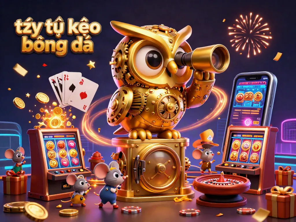 Engage with tỷ lệ kèo bóng đá amidst festive casino elements and dynamic golden visuals.