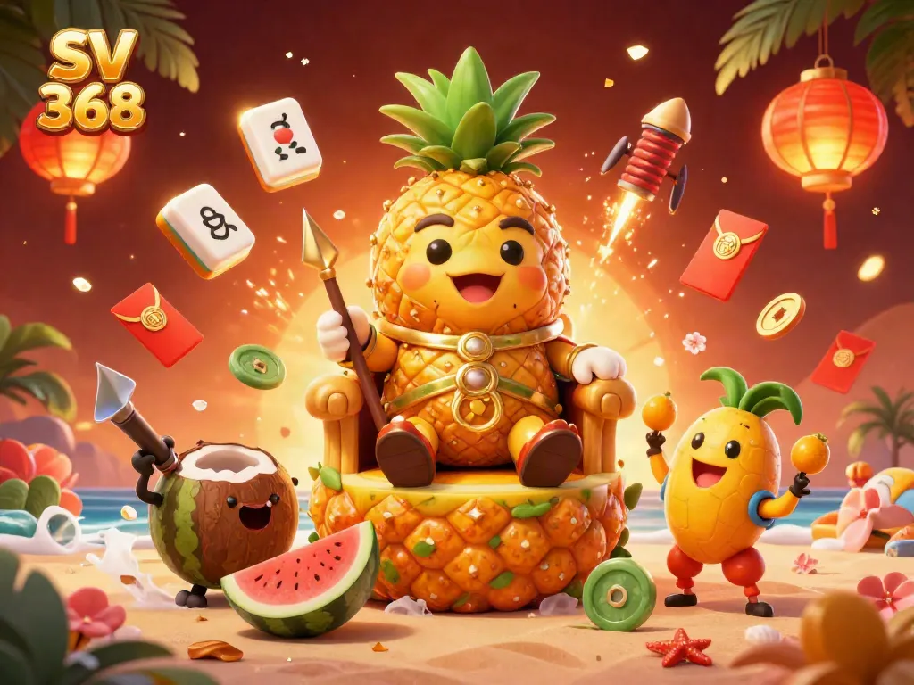 Experience thrilling gameplay with the vibrant scene from SV 368's beach casino adventure.
