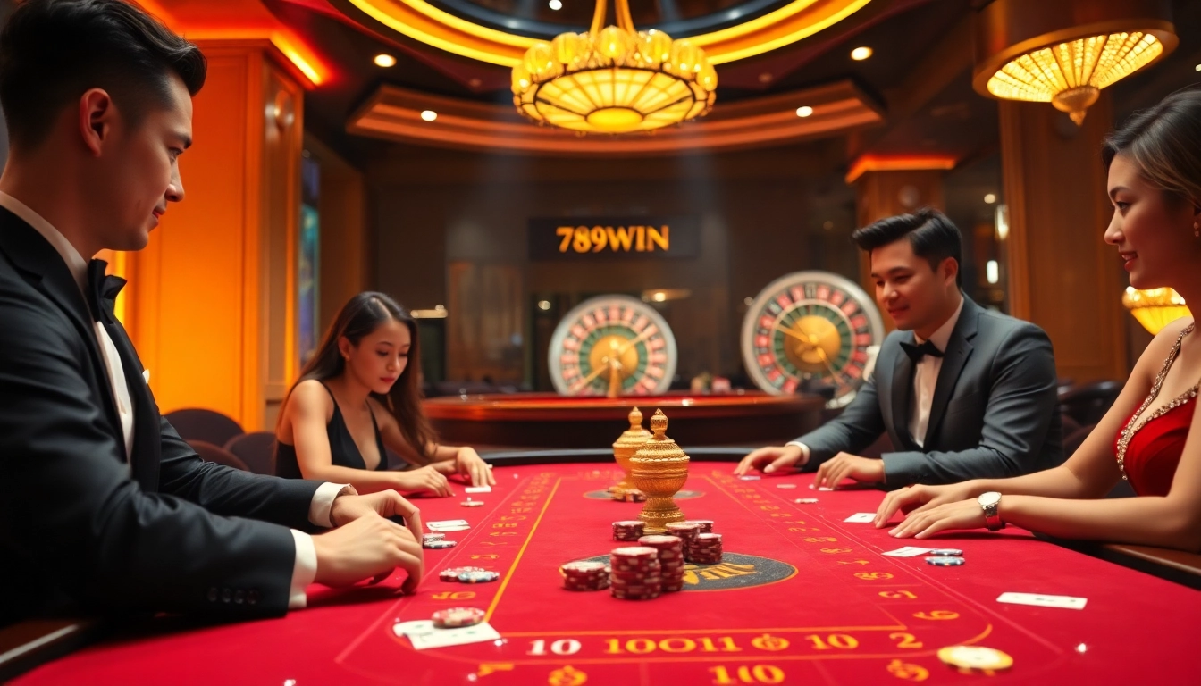 Engage in high-stakes gambling at 789win's vibrant online casino table.