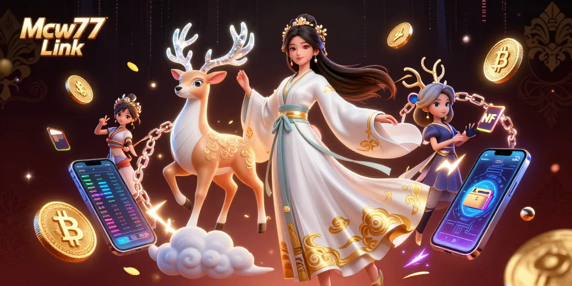 Experience the thrill of betting at Mcw77 Link with a captivating online casino illustration.