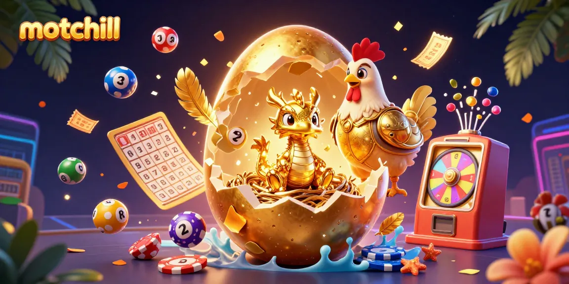 engage with motchill's dynamic gambling world featuring a gold baby dragon and playful lottery elements