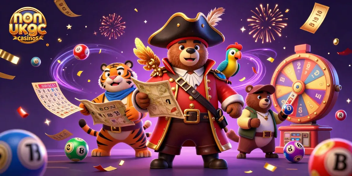 Experience thrilling gameplay at non ukgc casinos with vibrant characters and dynamic lottery elements.