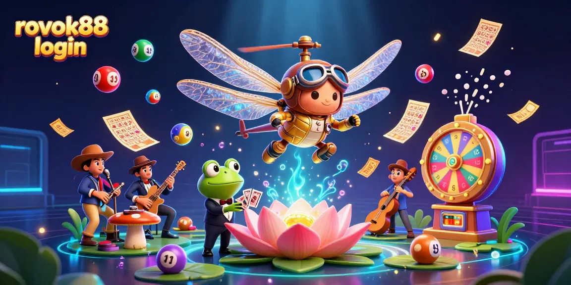 Experience the excitement of the rokok88 login scene with vibrant games, colorful elements, and engaging characters.