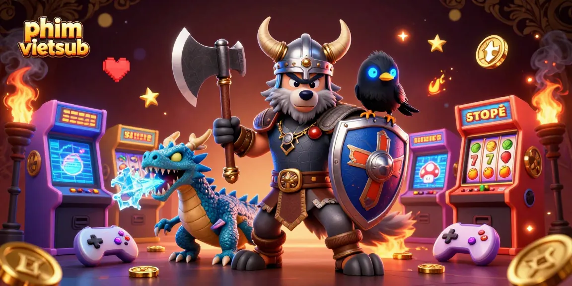 Engage with thrilling phim vietsub excitement through a vibrant casino scene featuring cartoon characters.