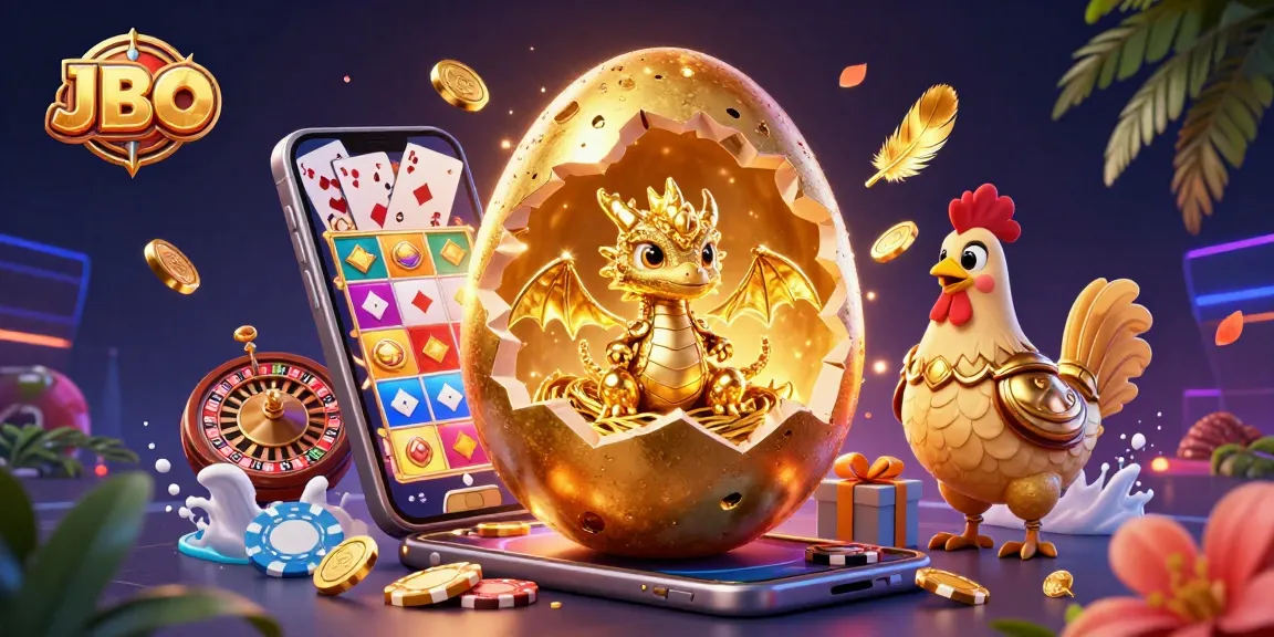 Experience exciting wins at JBO with a golden dragon and dynamic slot game elements!